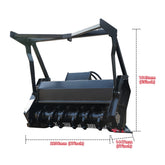 87 Inch Skid Steer Brush Cutter Attachment Suits HY1025C/HY1050C/HY1065C Mini Skid Steer Loaders | HUAYEE HYL08